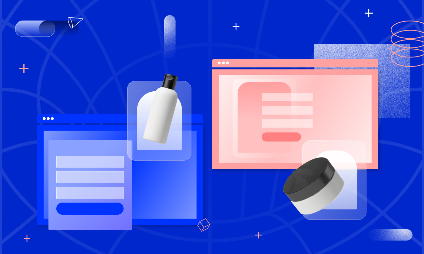 Horizontal header image for blog post called 8 lead generation landing page examples