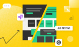 Horizontal hero image for A/B testing tools blog post
