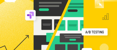 Horizontal hero image for A/B testing tools blog post