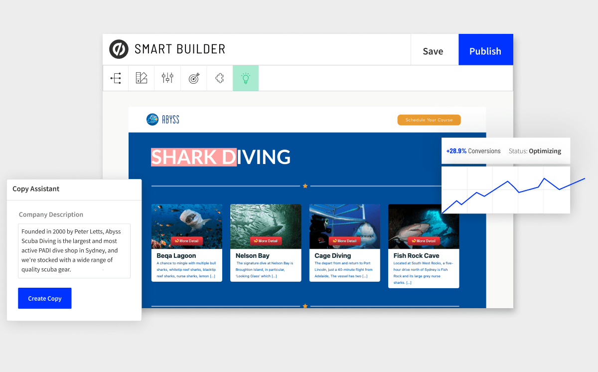 Image showing the Smart Builder tool interface