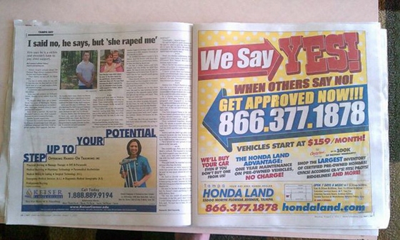 Ad Placement Fail 