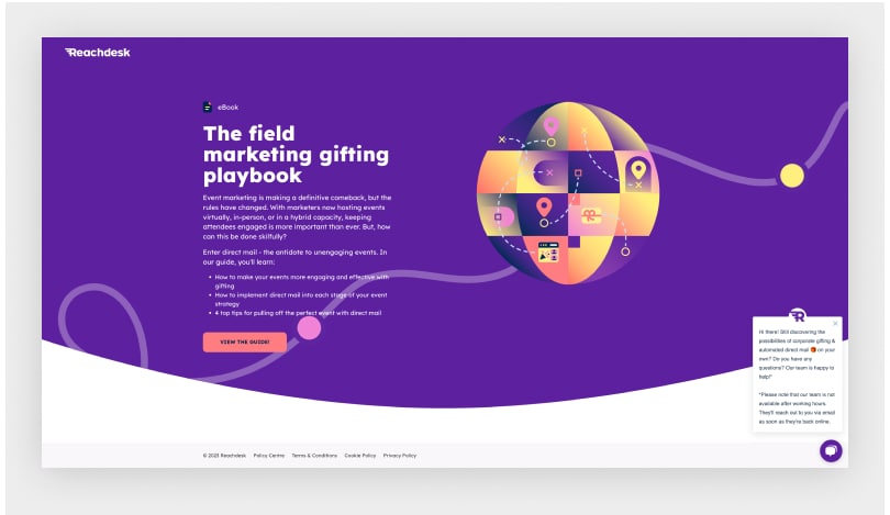 B2B Landing Page: Reachdesk