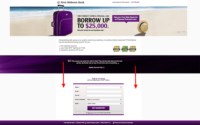 Below The Fold Landing Page