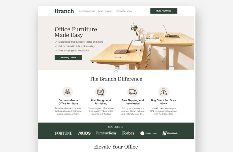 Best Landing Page Examples: Western Rise