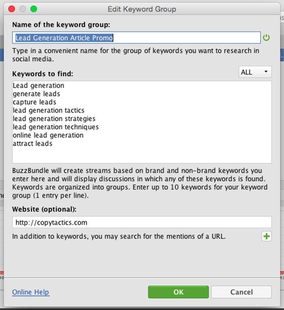 BuzzBundle Keywords