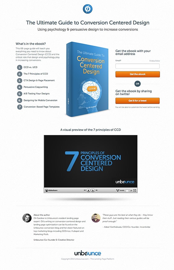conversion centered design ebook