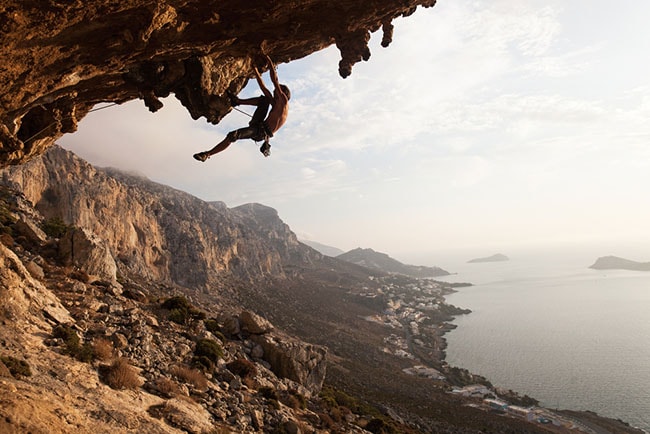 Climbing a mountain