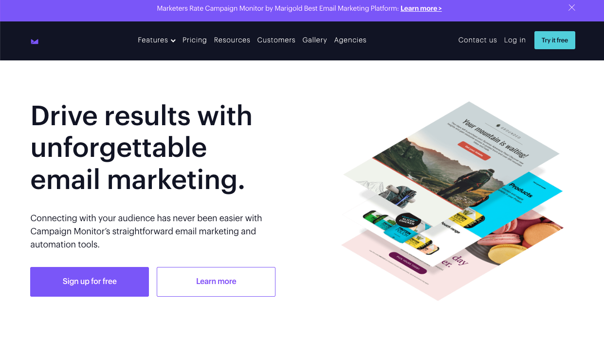 Screenshot of Campaign Monitor case study reflecting Landing page optimization using dynamic text replacement