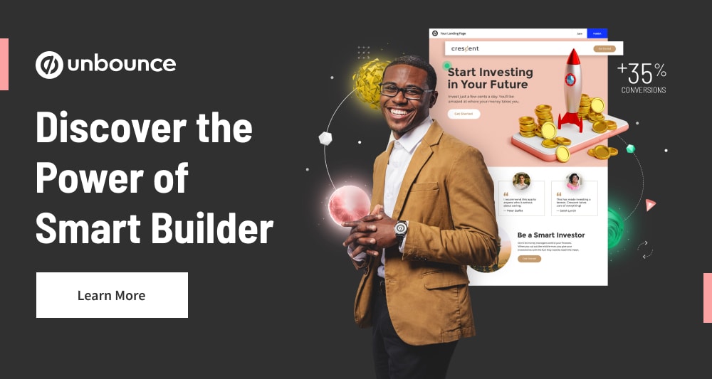 AI landing page generator - Smart Builder