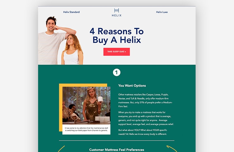 Smart Traffic Landing Page Variant - Helix