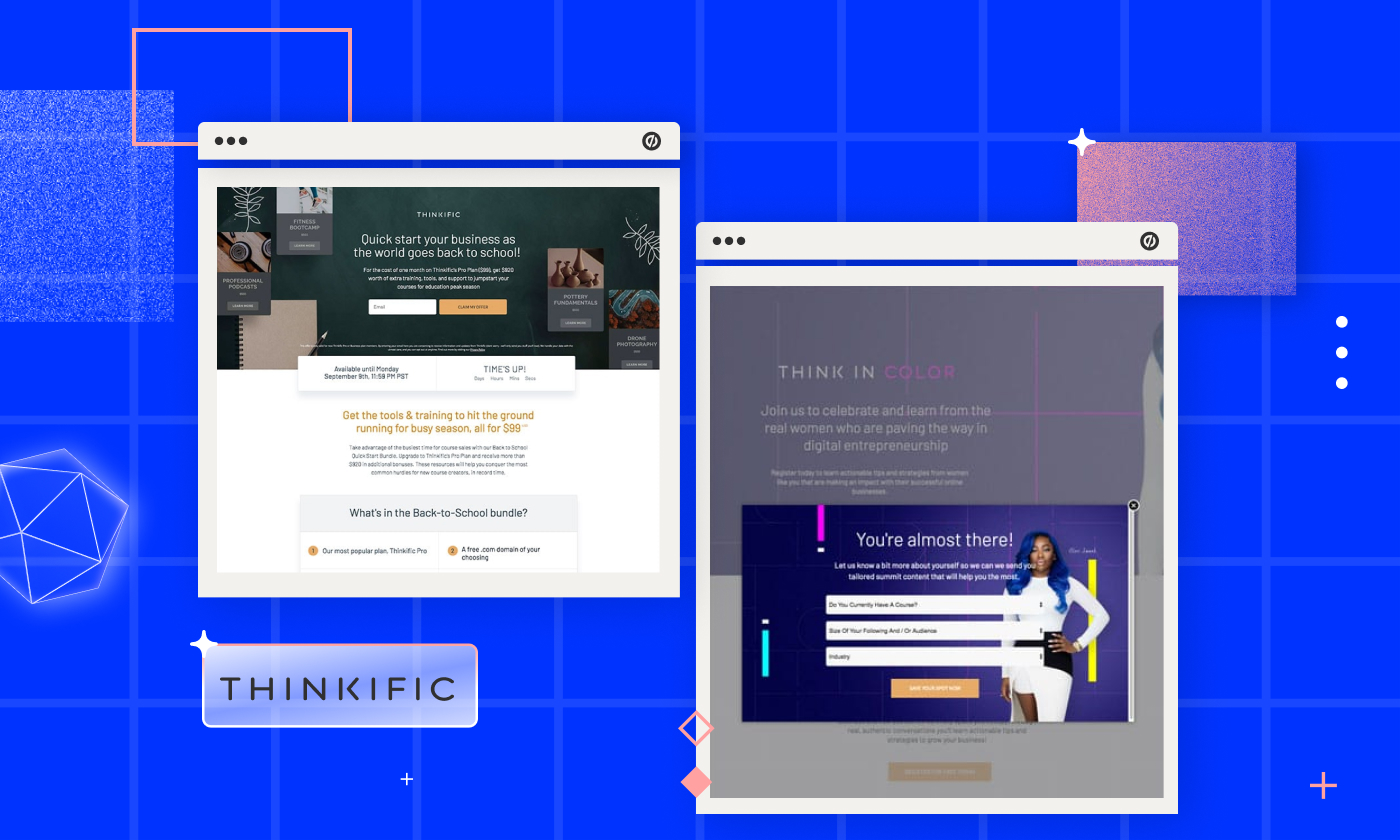 Thinkfics SaaS case study - landing pages doubled growth