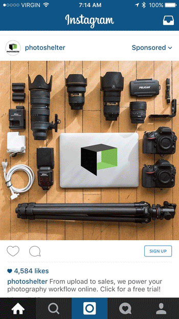 Example of how to market on Instagram