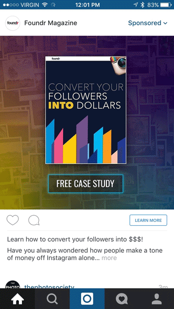 Instagram Ad Campaign images