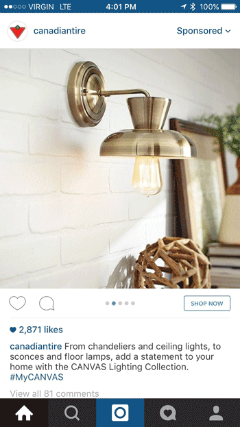 Example Instagram Ad Campaign