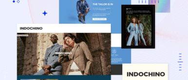 Horizontal hero image for Indochino case study blog