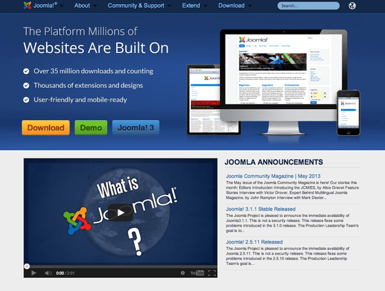 Joomla Homepage