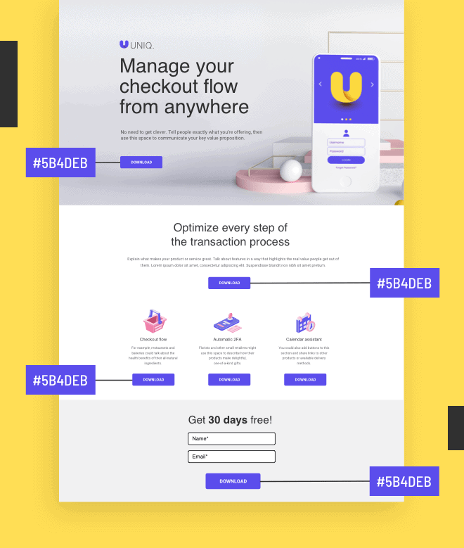 Mobile Image-Colour CTA-Design Pillar