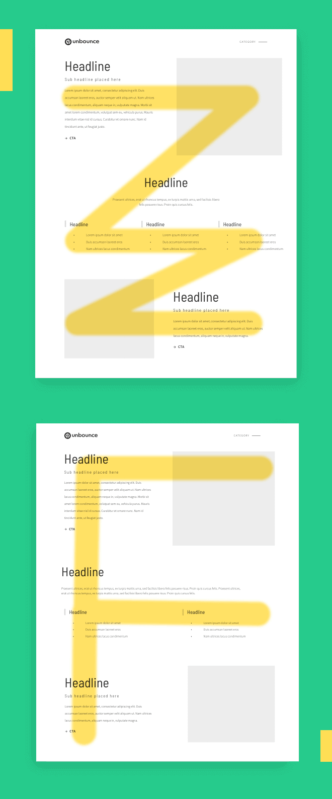 Mobile Image-Landing Page Flow-Design Pillar