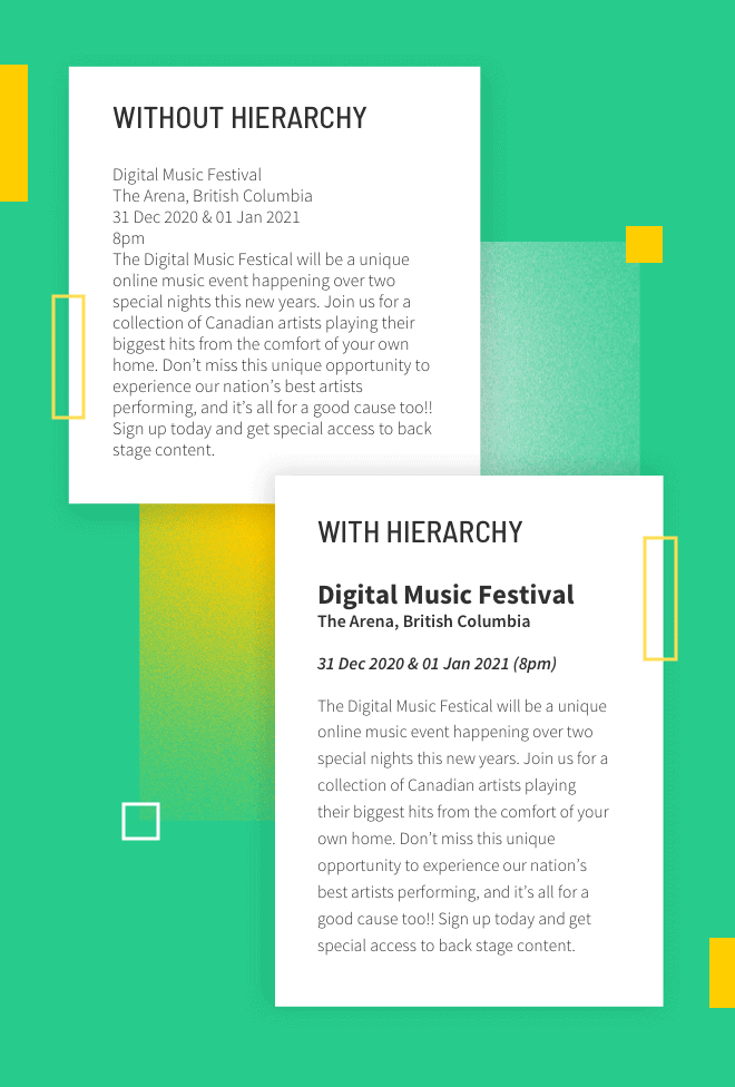 Mobile Image-Visual Hierarchy-Design Pillar