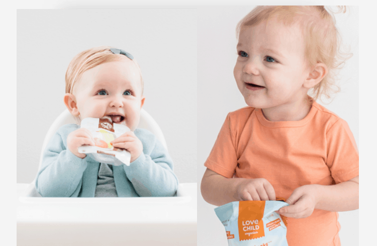 Images of a baby and toddler