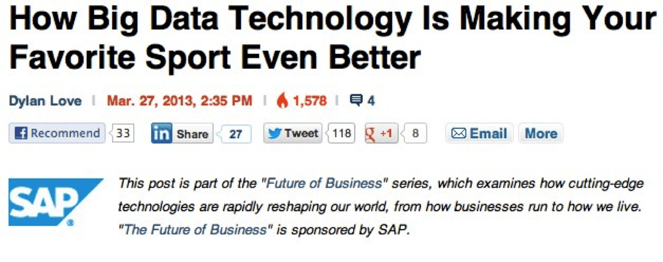Native Advertisements: SAP example