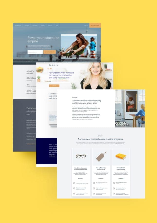 SaaS Landing Page Examples Image (mobile)