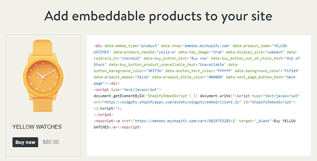 shopify-embed-code