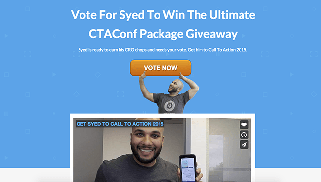 Syed - Landing page