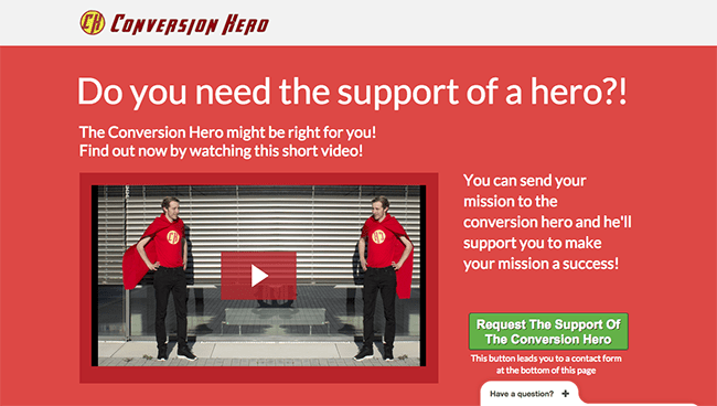 Thomas Landing Page
