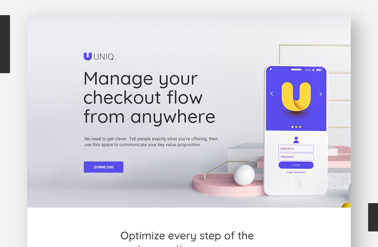Landing Page Template Examples - FreshGoods (Revised)