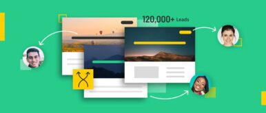 banner image of landing page variants