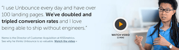 Social proof relevant testimonials