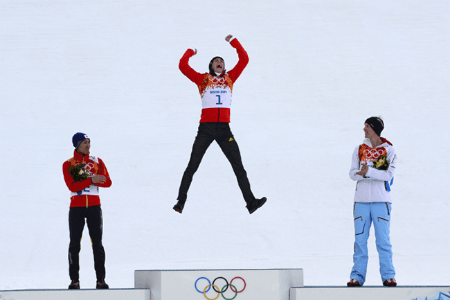 olympics podium