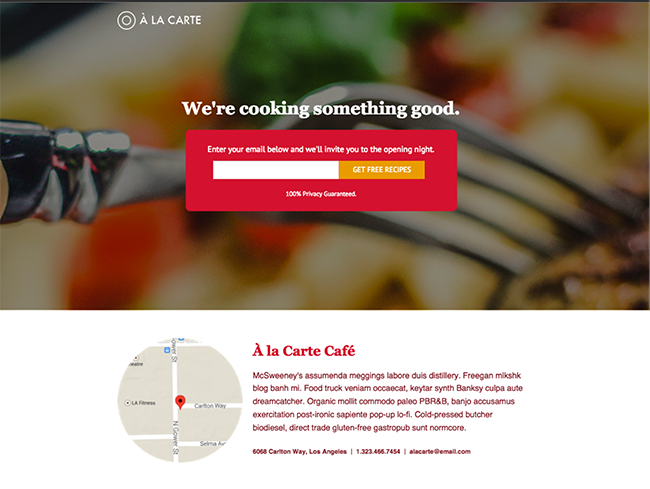 a-la-carte-landing-page-unbounce