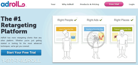 AdRoll Pay Per Click Retargeting 