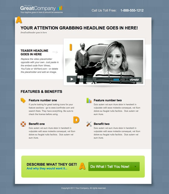 AIDA steps to lead you to the landing page CTA