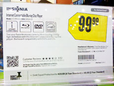 Best Buy price tag with QR code