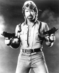 Logo's wait in line to be made bigger by Chuck Norris