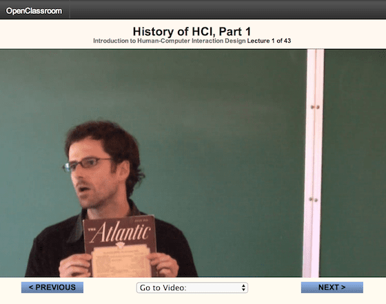 Design Resources: Standford's Human Computer Interaction course