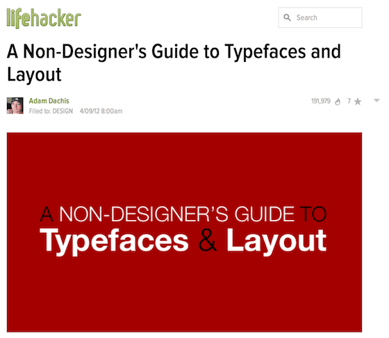 Design Resources: A Non-Designer's guide to Typefaces and Layout