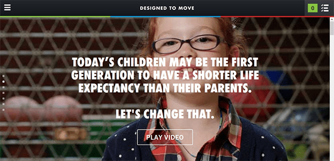 landing page