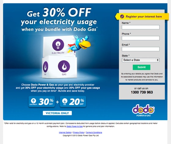 dodo landing page