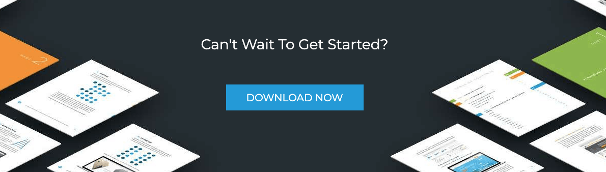 Example of a "download now" call to action on a thank you page. 