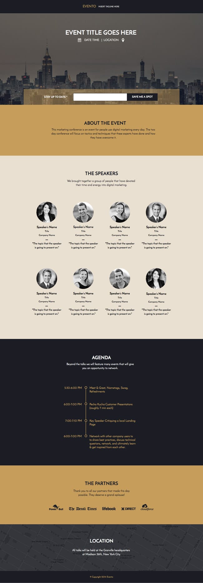 events-landing-page-template