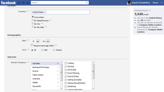Facebook Pay Per Click Advertising