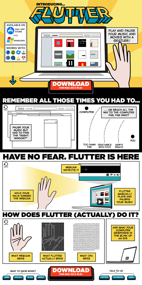Flutter Landing Page Example 
