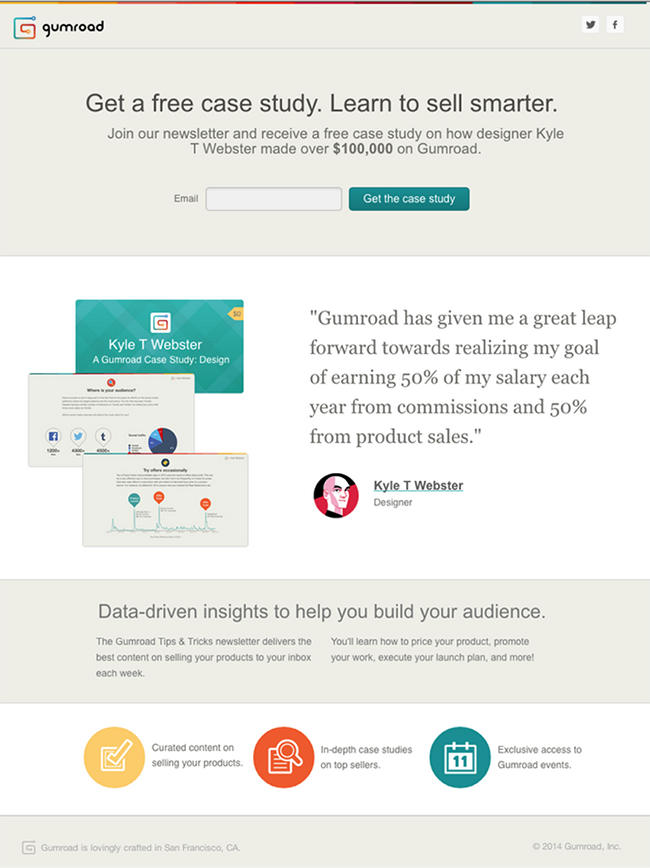 gumroad-landing-page