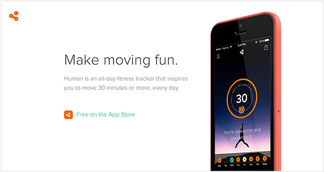 Human landing page