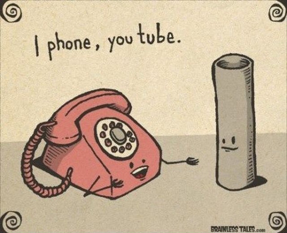 i phone, you tube