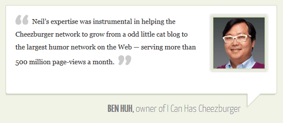 Social proof testimonials